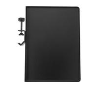 Baluue Soporte para Micrófono de Hierro Bandeja Metálica Grande 23x16,5 Cm Negra, Bandeja para Tarjeta de Sonido y Almacenamiento de Accesorios, Adecuado para Estudios y Transmisiones