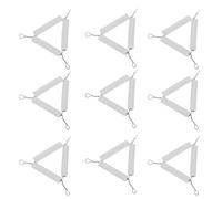 Baluue Soporte Triangular para Crisoles de Metal 10 Piezas Equipo para Experimentos de Química Instrumento de Enseñanza Resistente a Altas Temperaturas Adecuado para Laboratorio y