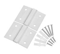 Baluue Soportes Metálicos para Colgar Cuadros 2 Pares Abrazadera Francesa de Aluminio Z Clips Resistentes para Espejos Marcos y Estantes Sistema Seguro para Montaje Pared Hogar y
