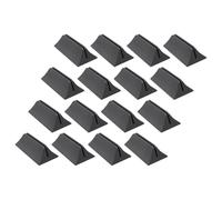 Baluue Soportes para Divisores de Escritorio sin Taladro Base Ajustable para Pantallas Color Negro Paquete de 16 Piezas Compatible Paneles de 42 MM para Oficina y Espacios de