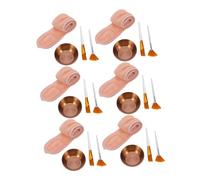 Baluue Suministros Estéticos para Cuidado Facial con Diadema Cuenco para y Aplicador Kit Profesional para Spa y Uso Doméstico Acabado Rosa Dorado