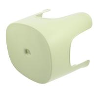Baluue Taburete Grande para Cambio de Calzado de PVC Color Verde Matcha Base Antideslizante, Taburete Escalonado Compacto para Baño y Reposapiés Seguro, Adecuado para Uso en Hogar