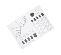 Baluue Tapete de Silicona Acrílica para Uñas para Practicar Manicura Diy, Herramienta de Aprendizaje Flexible y Resistente para Técnicas Profesionales