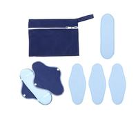 Baluue Toallas Menstruales Lavables Juego de 8 Prevención de Fugas de Vellón Superabsorbentes para Uso Diario Aire Libre