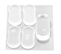 Baluue Topes de Asiento de Inodoro Transparentes de Silicona 5 Piezas 1 Grande y 4 Pequeños Antideslizantes Amortiguadores Silenciosos para Accesorios de Baño Juntas para Tapa y Bidé