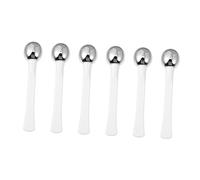 Baluue Varilla Que Reduce Problemas para Ojos de Metal de Masaje Color Claro Masajeador 6 Piezas de Crema y Promueve Circulación Sanguínea para Maquillaje