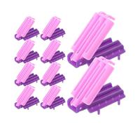 Baluue Varillas para Permanente en Espiral 30 Piezas, Clips Dobles para Volumen en Raíces, Rulos de Plástico para Rizar sin Calor, Tamaño 5,7x3x1,3 Cm, Uso Profesional y Doméstico
