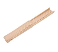 Baluue Ventilador Plegable de Madera sin Acabado 23 CM 16 Varillas Marco Artesanal para Abanico Portátil Material Resistente para Manualidades y Elaboración de Abanicos Tradicionales