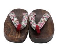 Baluue Zuecos Infantiles de Madera de Paulownia Rosa Antideslizantes Talla 20 CM para 27-30 Sandalias de Verano Estilo Japonés Calzado Creativo y Cómodo para Bebés y Estudiantes