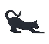 Balvi Aguantapuertas Feline Color Negro El pequeño felino Que Hace su función Plástico 7,5x14x2,5 cm
