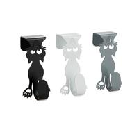 Balvi Colgador cajón Curious Cat Color Gris, Blanco y Negro Set de 3 Ganchos para Puerta para Colgar
