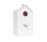 Balvi Despertador Cucu Color Blanco Reloj de Mesa o de Pared Pilas:1xAA + 2xC (no Incluidas) Plástico ABS