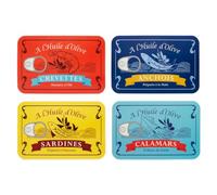 Balvi Individual Conserverie con diseño de conservas; prácticos y fáciles de Limpiar Plástico