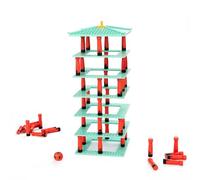 Balvi Juego de Mesa Equilibrio Jinja Juego de Bloques al Estilo japonés Madera