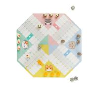 Balvi Juego de Mesa parchís Purrchisi Clásico Juego de Ludo con diseño Original Inspirado en el estil