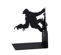Balvi - Kong sujetalibros Decorativo de Metal en Color Negro. Diseño Original