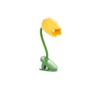 Balvi Luz Lectura Tulip Color Amarillo Lámpara Flexible con Pinza en Forma de tulipán para Leer por l