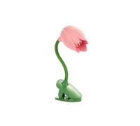Balvi Luz Lectura Tulip Color Rosa Lámpara Flexible con Pinza en Forma de tulipán para Leer por la no