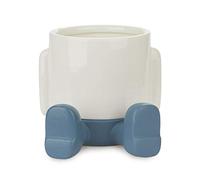 Balvi Maceta MrSitty Color Azul y Blanco Tiesto para Plantas en Forma de Personaje simpático con Reci