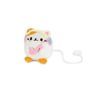 Balvi Marcapáginas Fluffy Kawaii Melody Color Blanco Gato con Auriculares Suave y Esponjoso Poliéster