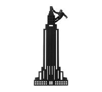 Balvi Marcapáginas Kong Color Negro Inspirado en la Famosa Novela King Kong Divertido Regalo para lec