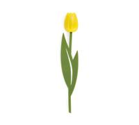 Balvi Marcapáginas Tulip Color amarillo Punto de lectura para libros en forma de tulipán de color, fi