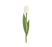 Balvi Marcapáginas Tulip Color Blanco Punto de Lectura para Libros en Forma de tulipán de Color, Fino