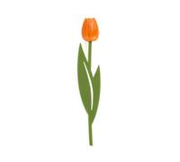 Balvi Marcapáginas Tulip Color naranja Punto de lectura para libros en forma de tulipán de color, fin