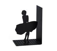 Balvi - Marilyn sujetalibros Decorativo de Metal en Color Negro. Diseño Original