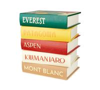 Balvi Mesa Auxiliar Mountains Book Stack con Doble almacenaje Secreto Madera