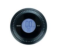 Balvi Minutero & Reloj Combi Color Negro El Reloj Combi Que lo Hace Casi Todo Plástico 9,5x9,5x3,4 cm