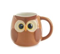 Balvi Mug Bubo Color marrón Taza en Forma de Cabeza de Buho Capacidad 400ml Apta para lavavajillas y