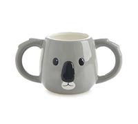 Balvi Mug Koala Color Gris Taza en Forma de Cabeza de Koala Capacidad 400ml Apta para lavavajillas y