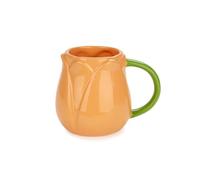 Balvi Mug Tulip Color Naranja Taza en Forma de Flor de tulipán Cerámica 400 ml