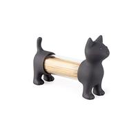 Balvi Palillero & salero y pimentero Cat Color Gris con Forma de Gato Acrílico/plástico PVC