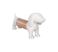 Balvi Palillero Teckel Color Blanco con Forma de Perro Acrílico/plástico PVC