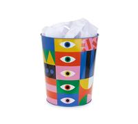 Balvi Papelera Los Pepes Eyes Color azul Diseño colorido con ojos, x Los Pepes Metal 8 L