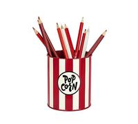 Balvi Portalápices Popcorn Color Rojo y beige Metal