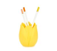 Balvi Portalápices Tulip Color amarillo Diseño original en forma de tulipán Plástico