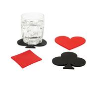 Balvi Posavasos Dealer Diseño Original de pintas de Juego de Naipes Plástico