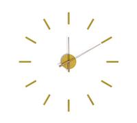 Balvi Reloj de Pared Stick Tack Color Amarillo con Adhesivos Movimiento silencioso 1xAA no incluida M