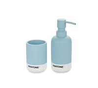 Balvi Set baño Pantone Color azul Set de accesorios para el baño de calidad y diseño Con recipiente p