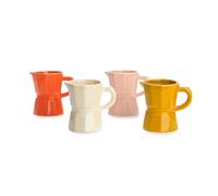 Balvi Set Tazas café Moka Set de Tazas con diseño de cafetera Tradicional Italiana Cerámica