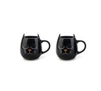 Balvi Set tazas café Wake Cat Termosensible y con forma de gato Cerámica