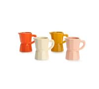Balvi Set Tazas Espresso Moka Set de Tazas con diseño de cafetera Tradicional Italiana Cerámica