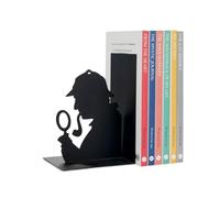 Balvi - Sherlock sujetalibros Decorativo de Metal en Color Negro. Diseño Original
