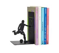 Balvi Sujetalibros Goal Kick Color Negro Soporte para Libros de estantería con Jugador de fútbol Meta