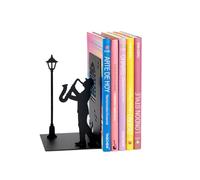 Balvi Sujetalibros Jazz Color Negro Un músico Llevado a un Soporte de Libros Metal