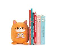 Balvi Sujetalibros Kawaii Gamer Color Naranja Gato Jugador de Videojuegos Poliéster