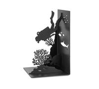 Balvi Sujetalibros Scuba Color Negro Buzo en Las Profundidades del océano Metal